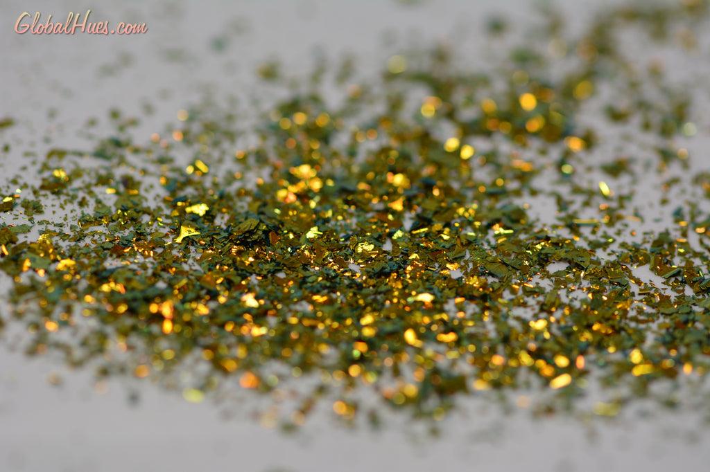 Galaxy Flakes 5 | Orange-Gold-Green - Global Hues